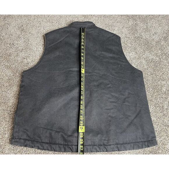 Wolverine Vest Mens Gray Sherpa Lined Full Zip Work Wear Pockets XL - Picture 6 of 6